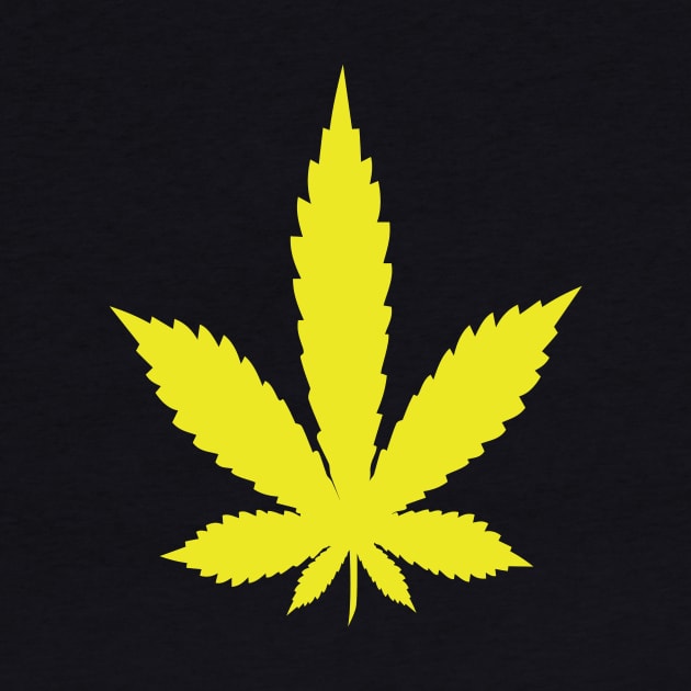 Yellow marijuana leaf by PlanetGanja
